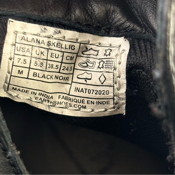 Earth Alana Skellig Slouch Ankle Bootie Leather Comfort Boots Black Size 7.5 - Picture 15 of 16